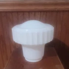 Vintage White Milk Glass Round Ribbed Shade Absolutely Stunning Was $45 Now $15