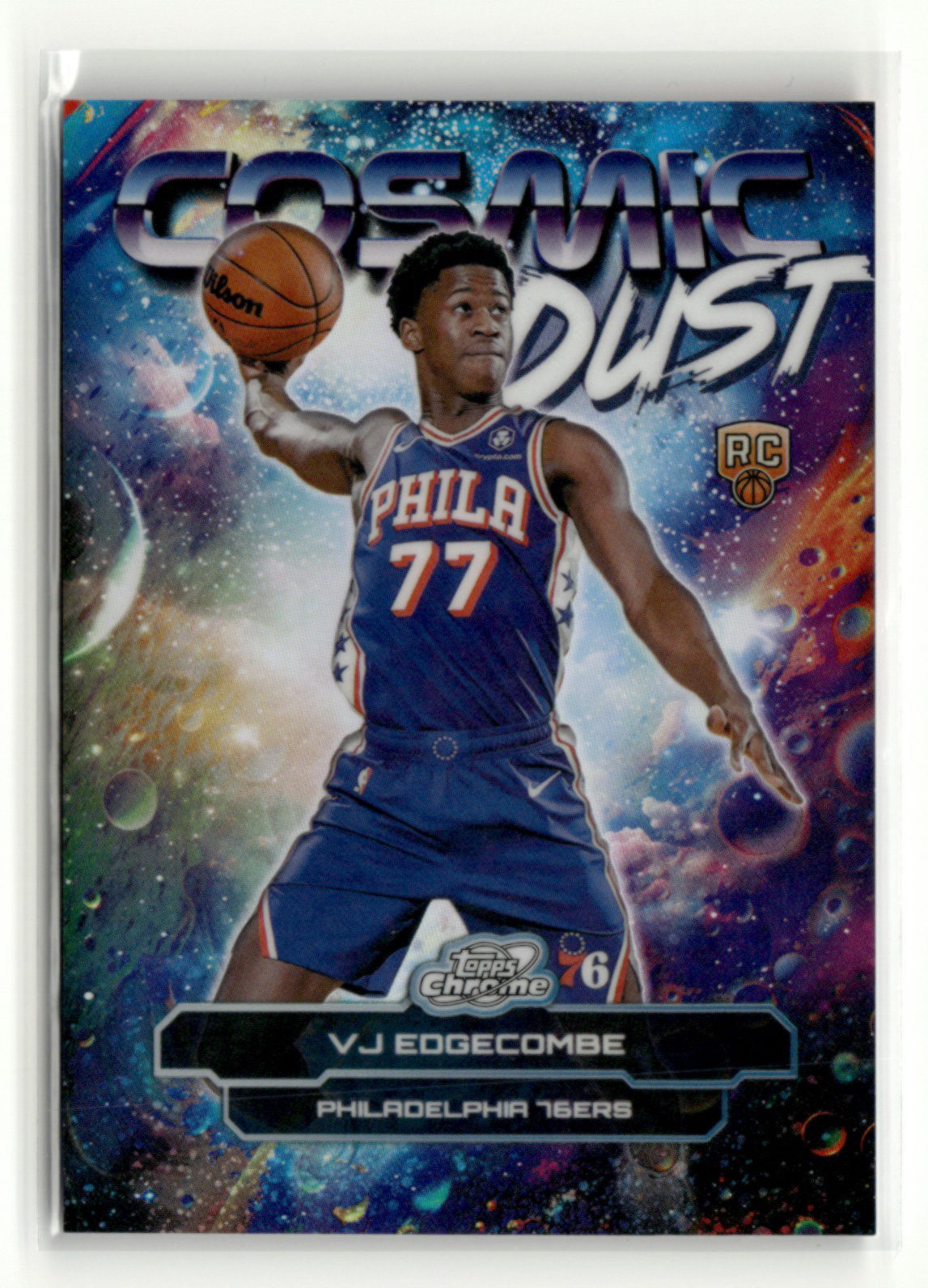 VJ Edgecombe RC 2025-26 Topps Cosmic Chrome Basketball Cosmic Dust SSP [xlv7