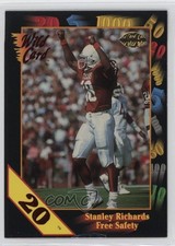 1991 Wild Card Draft 20 Stripe Stanley Richard s #94 Rookie RC 0h1. rookie card picture