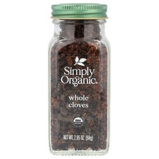 Simply Organic Whole Cloves 2 05 oz 58 g Kosher, Organic
