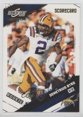 2009 Score Inscriptions Rookie Scorecard 18/50 Demetrius Byrd #332 0f6