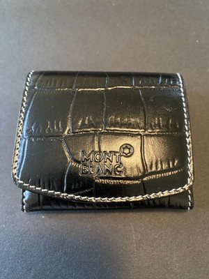 MONTBLANC *Meisterstück* Leder Etui für Manschettenknöpfe Schmuck Cufflink Pouch