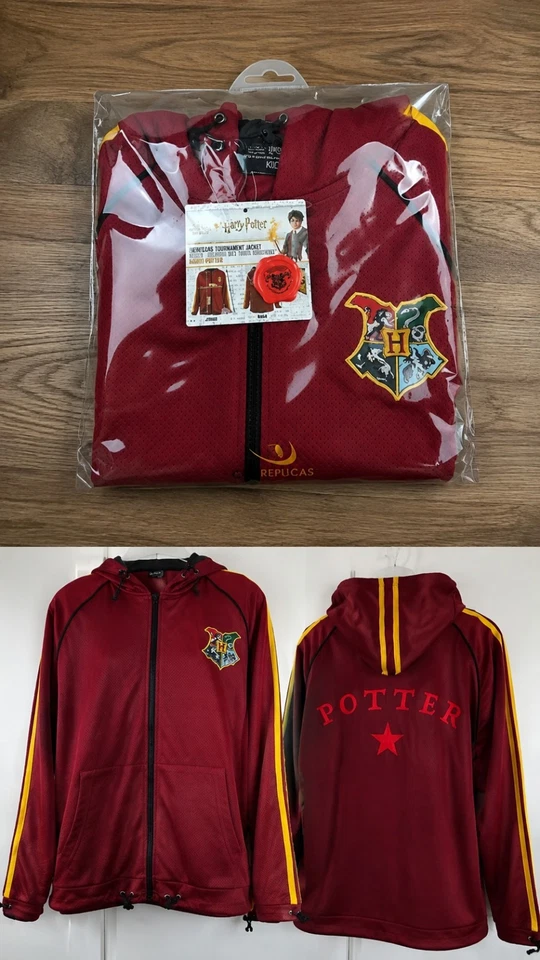 Harry Potter Pull à capuche zippé bordeaux/jaune M 100% polyester - Photo 1/3