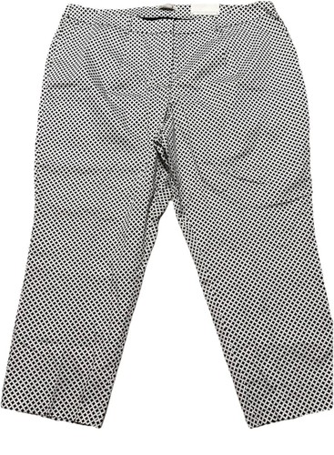 Pantalones al tobillo Cato para mujer clásicos que mejoran la forma negros/blancos carrera 26W - Imagen 2 de 8