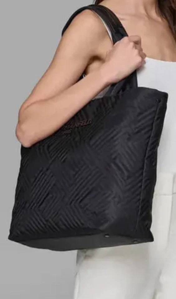 Bolso de Mano KARL LAGERFELD LH5AE8CA Voyage en Negro (Grande) + NUEVO + Bolsa para el Polvo Foto 3 de 4