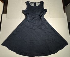 PreOwned Good INC International Concepts Flare Denim Dress Rear Zip Women Size 4