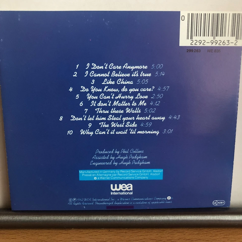 Phil Collins - Hello I Must Be Going - CD 1982 - Bild 2 von 3