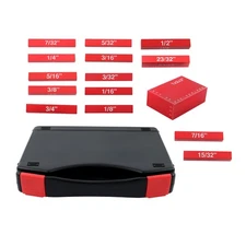 15 Pcs Woodworking Bench Saw Measuring Block Precision Aluminum Setup Bars