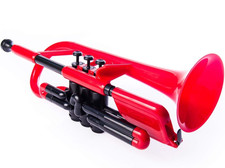 **No Mouthpiece & Case** pCornet Plastic Beginner Kids B Flat Cornet Red RRP £95