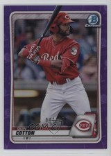 2020 Bowman Draft Chrome Purple Refractor 44/250 Quin Cotton #BD-104 16s2