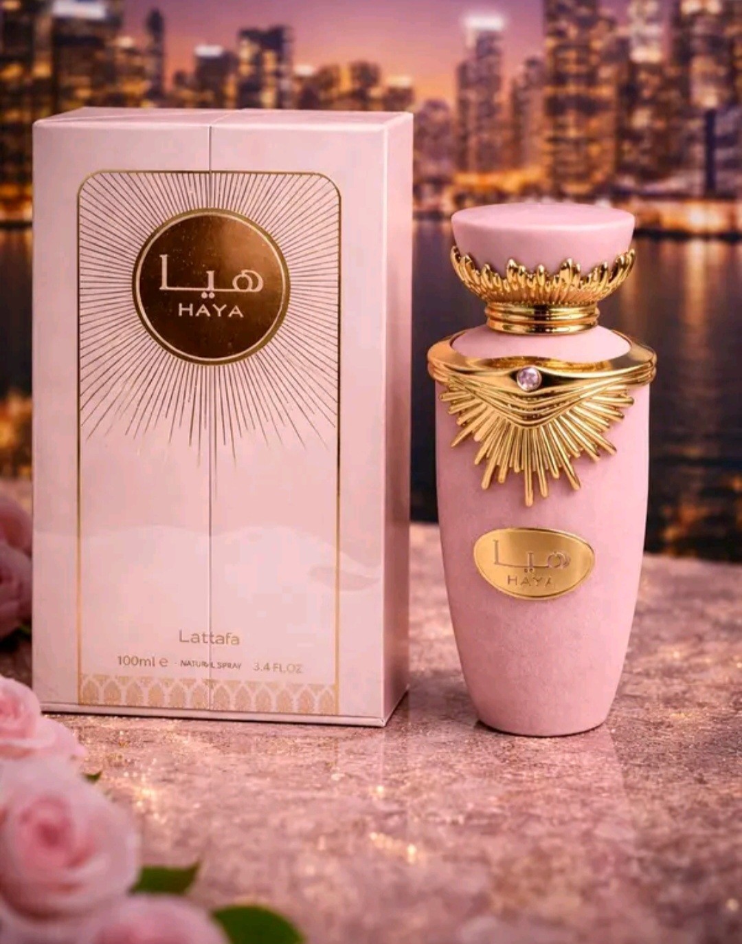 Haya Lattafa eau de parfum mixte 100 ml le sillage romantique qui éveille les sens au quotidien