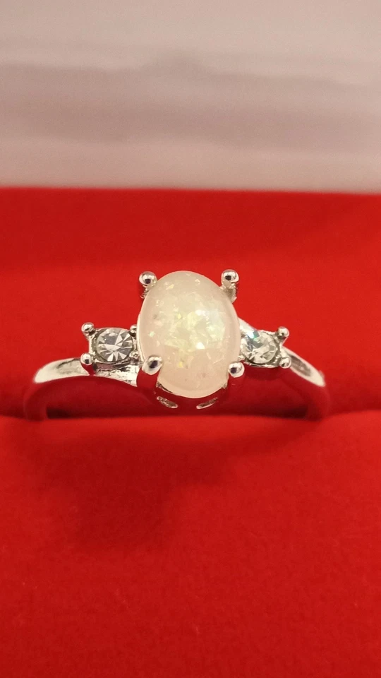 Damen Ring versilbert