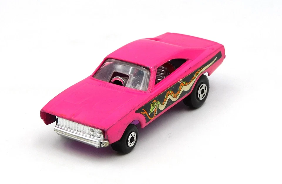 Matchbox Superfast Dodge Dragster #70 PINK BASE vintage die cast 1/64 England - Immagine 2 di 4