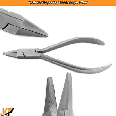 KFO Flachzange Flachrundzange Gerieft Universalzange Technikerzange Dental Plier