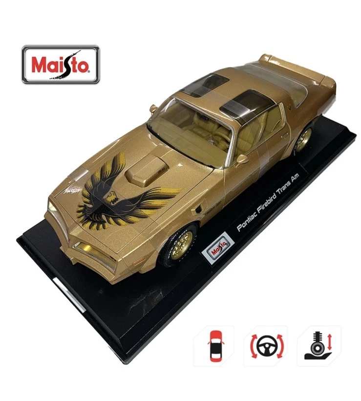 New Maisto Special 1:18 Diecast Model Car - Pontiac Firebird Trans Am Gold, - Image 2 of 4