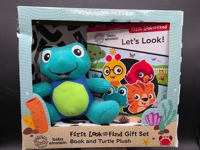 Baby Einstein First Look And Find Gift Set With Turtle Plush & Board Book