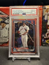 2024 Bowman Chrome Prospects #BCP22 Roman Anthony /10 Rose Gold Ref PSA 10
