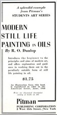Pitman Publishing Corporation Still Life Painting New York NY 1940 Ad TAJ4-5