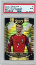 2016 PANINI SELECT = #1 CRISTIANO RONALDO MULTI-COLOR PRIZM = PSA 9 GRADED