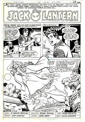 Super Friends #44 p23 (1981) Tanghal / Colletta Jack O'Lantern Title page