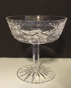 Waterford-Crystal-Lismore-Champagne-Tall-Sherbet-4-1-8-034-Blown-Glass-Ireland