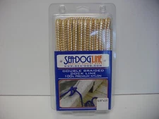 Sea-Dog Line 302110015G/W-1 3/8" X 15' Double Braided Dock Line Gold and White
