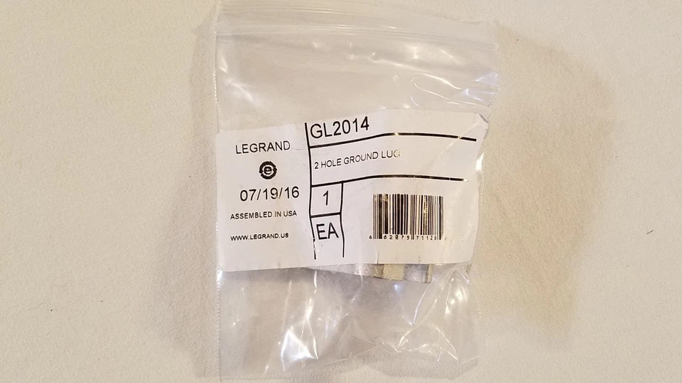 GL2014 Two Hole Ground Lug 1/4,O.C. Spacing 5/8"  - Image 2 of 4