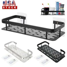Bathroom Storage Holder Shelf Shower Organizer Rack Wall Mounted Kitchen New