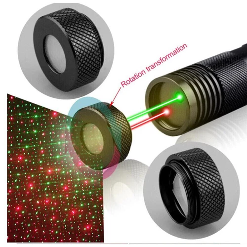8000m Double Color Green+Red Laser Pointer Pen Rechargeable Light Lazer Kit - Picture 5 of 11