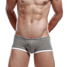 SEOBEAN Men's cotton boxer underwear Low-rise slim boxer 