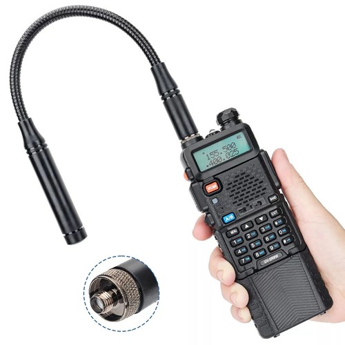 VHF/UHF Dual Band SMA-Female Gooseneck Tactical Antenna For BaoFeng UV-5R - Zdjęcie 12 z 14