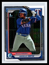 🔥 ABIMELEC ORTIZ 2024 1ST BOWMAN CHROME PROSPECTS RC # 16