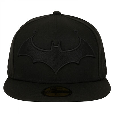 Batman Hush Logo Black on Black Colorway New Era 59Fifty Fitted