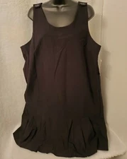 Zero 2 Nine Womens Overall Dress Size XL X Large Black NEW