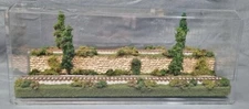 HO SCALE 16" 2-LEVEL/2 TRACK "SUMMER SCENE" -DISPLAY CASE- FOR ANY HO TRAIN