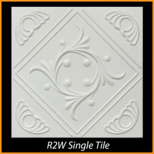 DIY Decor Glue-up Styrofoam Ceiling Tile 20 in x 20 in R2W Anet 96/Lot (253 S/F)