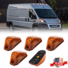 For 14-23 Ram Promaster 1500 2500 3500 5pc Amber Cab Roof Marker Running Lights