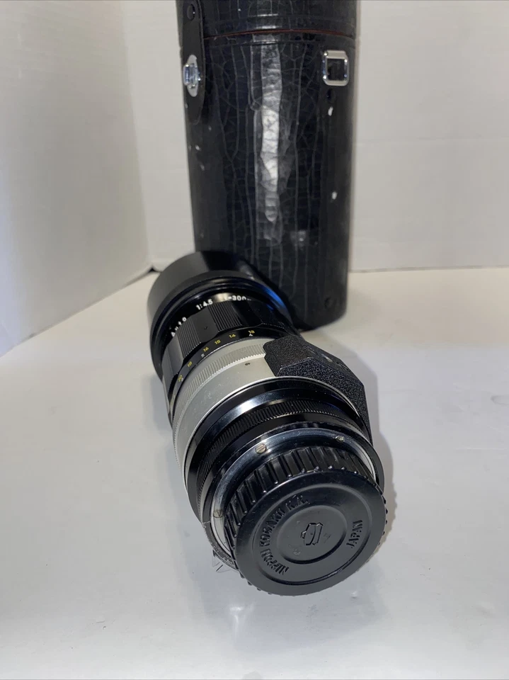 Nikon NIKKOR-P Auto 1:4.5 f=300mm Nippon Kogaku Japan Lens!! w/ Holster + Case - Image 4 of 4