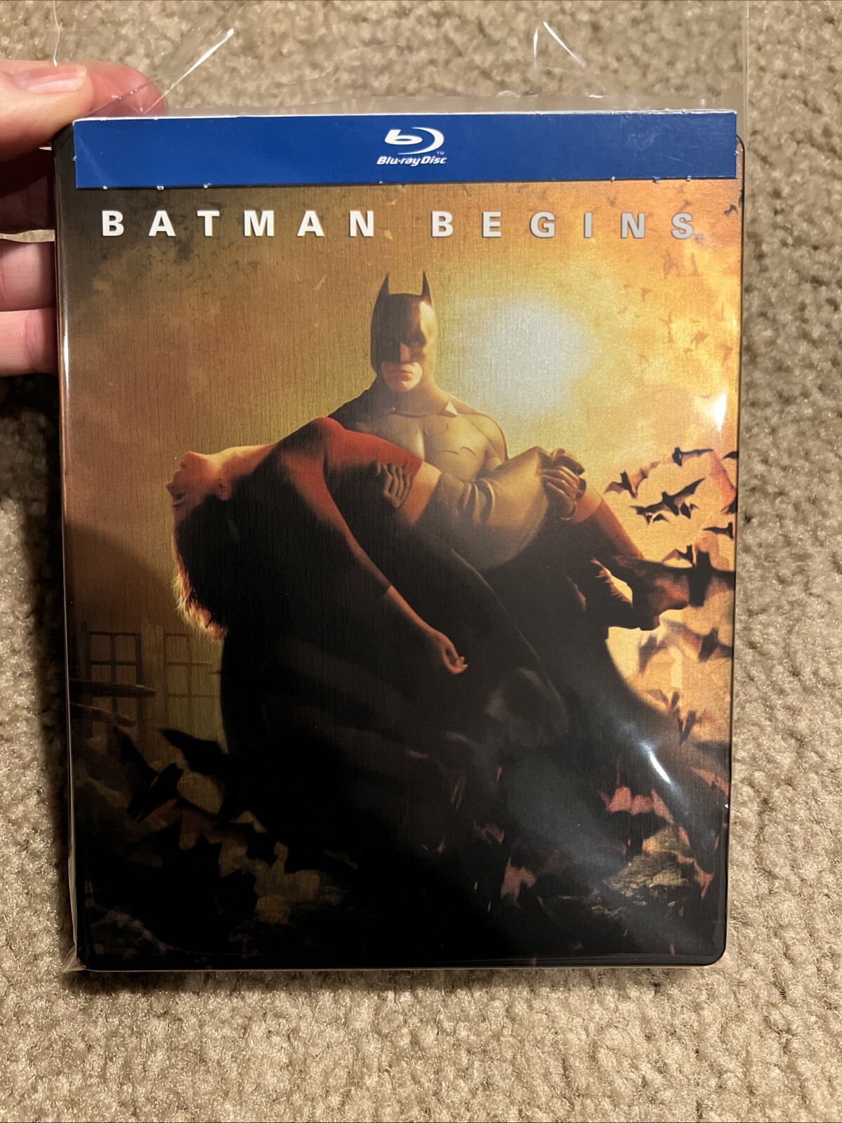 Batman Begins Steelbook Blu-ray Christian Bale Best Buy Exclusive -Dmg