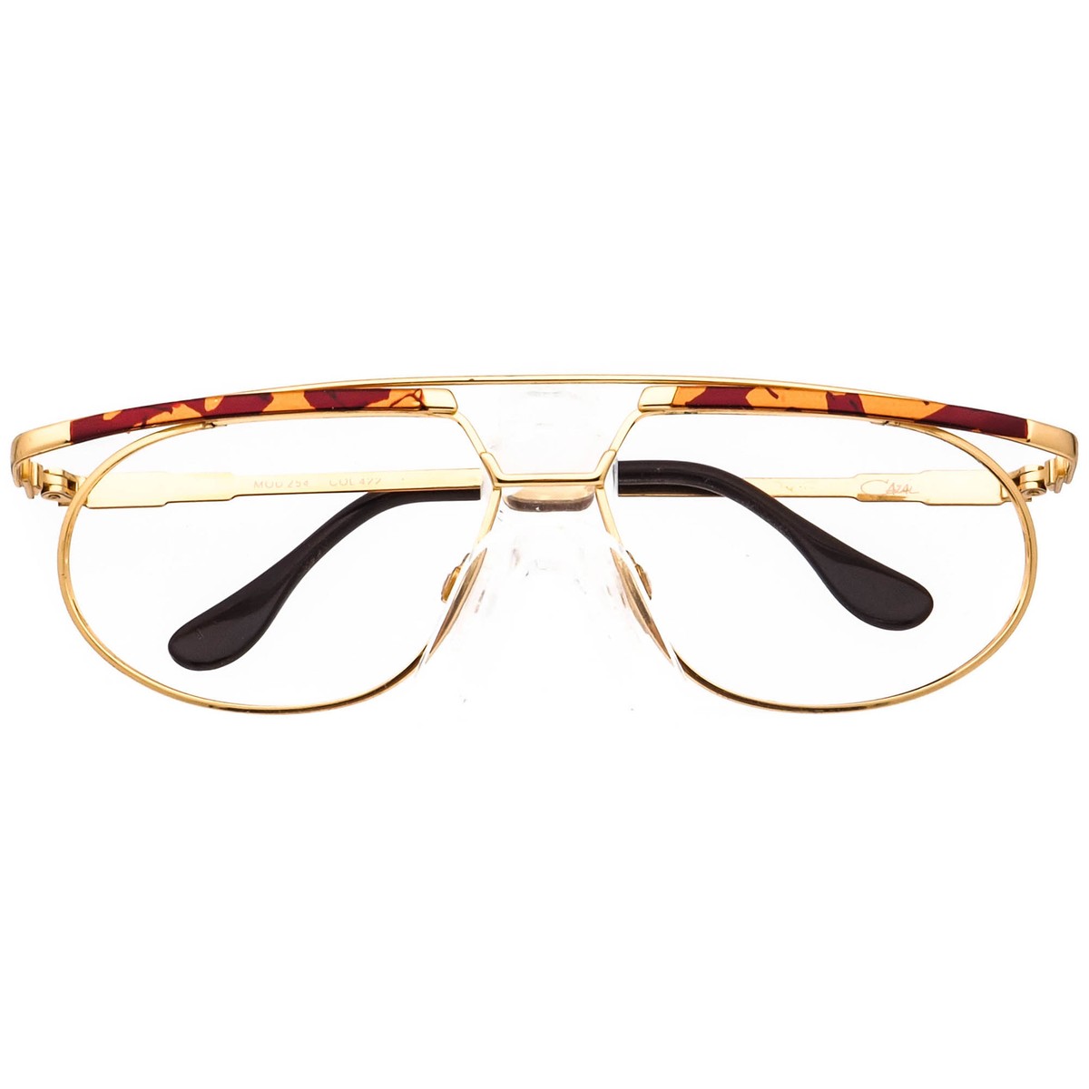 Cazal Eyeglasses MOD 254 COL 422 Gold & Tortoise Pilot Metal