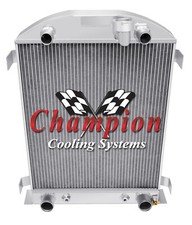 Ar Champion 3 Row Radiator Flathead Configuration For 1932 Ford High Boy Ar Champion 3 Row Radiator Flathead Configuration For 1932 Ford High Boy