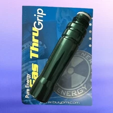 Pure Energy Gloss Dark Green Gas Through Thru Foregrip Grip Paintball Automag