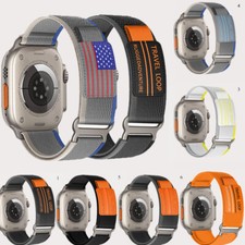 Nylon Watchband Watch Strap Buckle For Apple Watch Ultra 2 9/8/7/6/SE 44/45/49mm