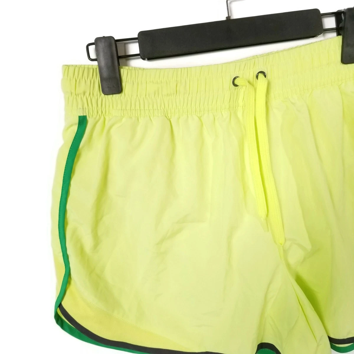 Fila Sport Running Shorts Womens M Neon Yellow Green Lined Vented Inseam 3.5