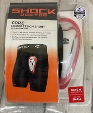 Shock Doctor Core Compression Short Bioflex Cup Gel Lining Boy's Cup Size Small