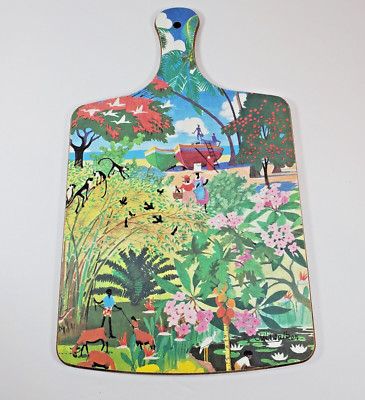 Jill Walker Barbados Scene Chopping Board Colorful Kitchen Wall Art 13''H