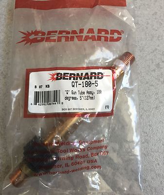 Q  Gun Tube Assy QT-180-5 degrees Torcha Soldadura MIG Bernard Welding Hecho USA