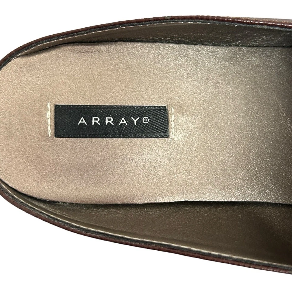 Array Womens Leilani Brown Slip On Loafer Mule Shoes 8.5 Narrow (AA,N) BHFO 8370 - Image 4 of 4