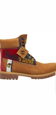 color block timberland field boots