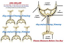 5 - 52" Polished Brass Ceiling Fan Blade Arms, Replacement Brackets, Brand NEW